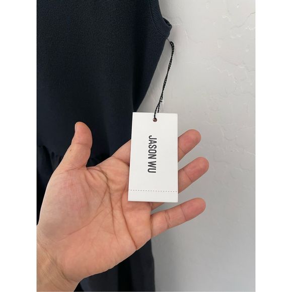 JASON WU Knit Top Tiered Old Money Style Maxi Dress Size Small NWT - Picture 3 of 8